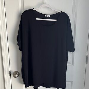 Black Short Sleeve Blouse